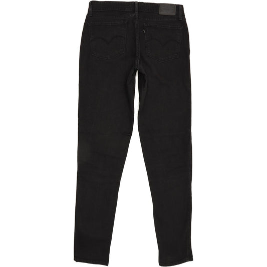 Levi's 711 Women Black Skinny Slim Stretch Jeans W30 L31
