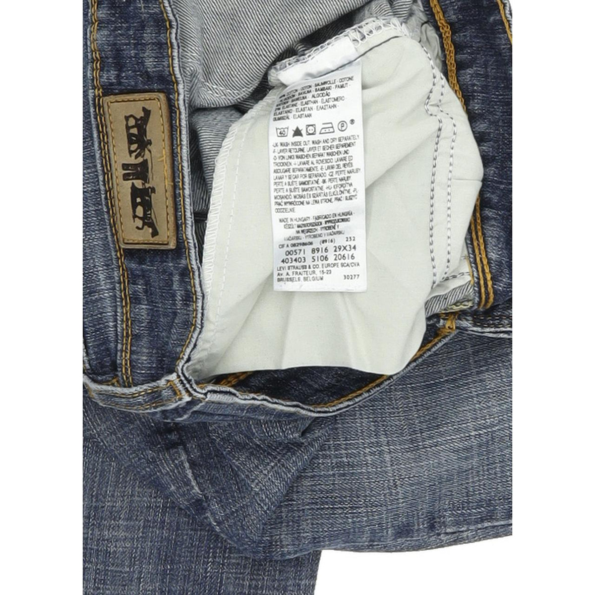 Levi's 571 Women Blue Straight Regular Stretch Jeans W29 L33