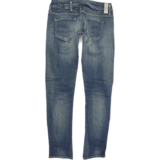 G-Star Cube Women Blue Skinny Slim Stretch Jeans W29 L31