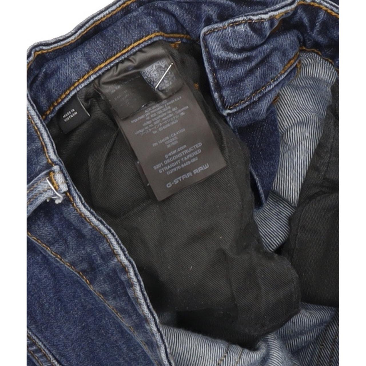 G-Star 3301 Deconstructed Men Blue Tapered Regular Stretch Jeans W29 L32