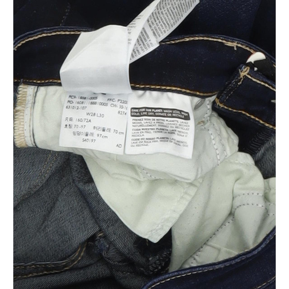 Levi's 711 Women Blue Skinny Slim Stretch Jeans W28 L30