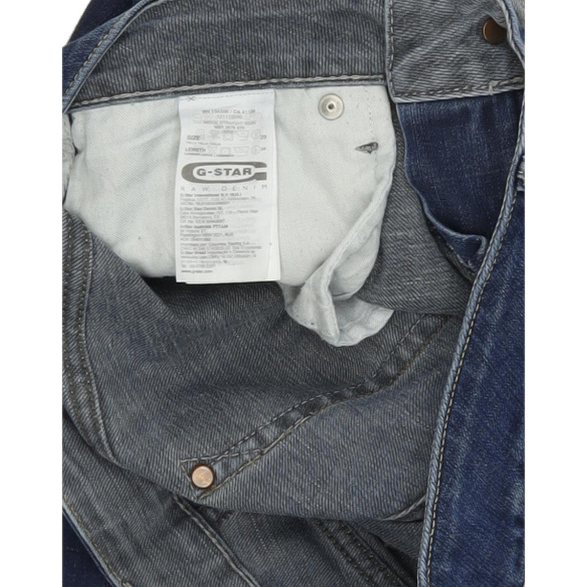G-Star Midge Women Blue Straight Regular Stretch Jeans W29 L34