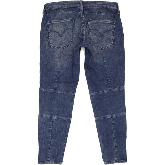 Levi's Women Blue Skinny Slim Capri Stretch Jeans W27 L24
