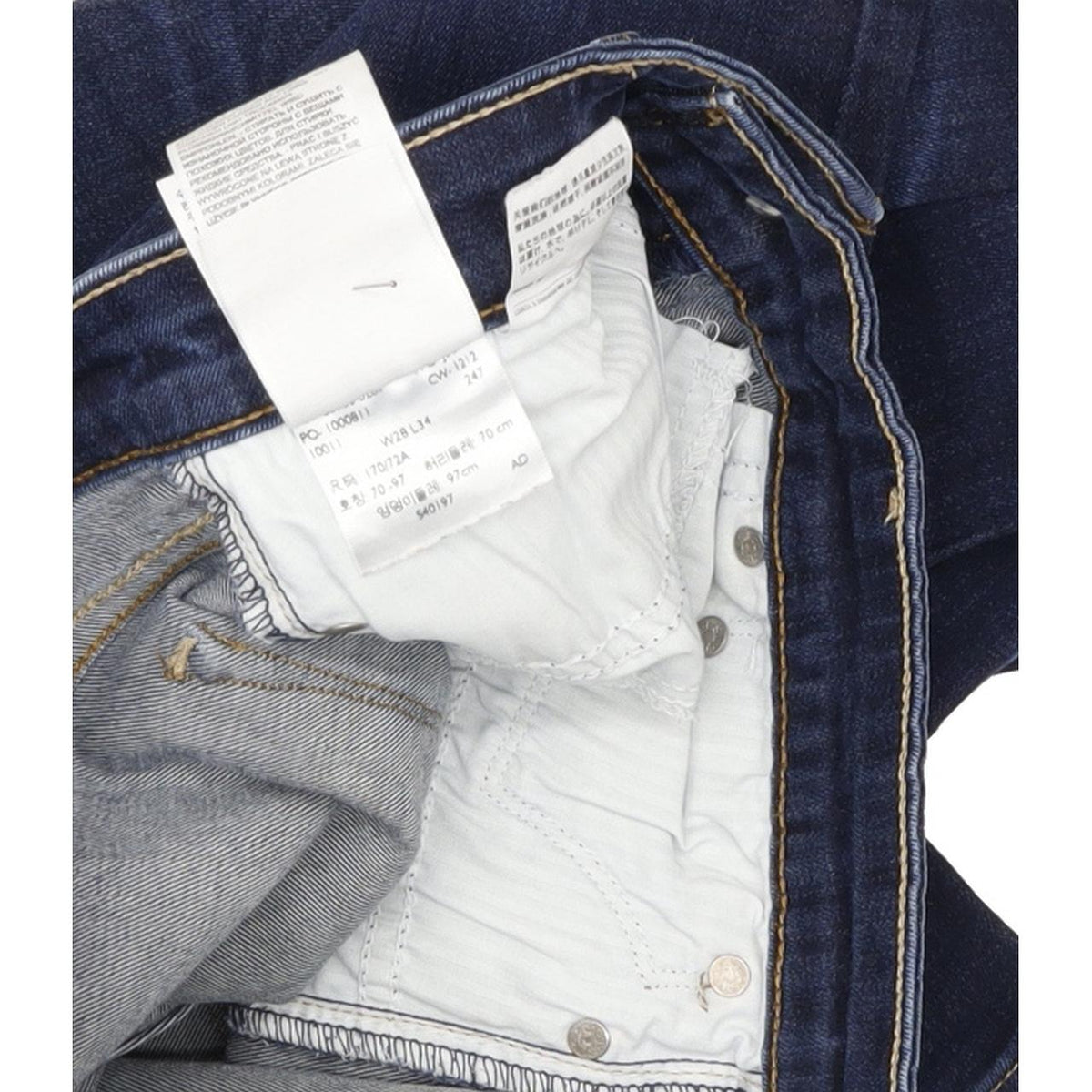 Levi's Curve Women Blue Straight Slim Stretch Jeans W28 L33
