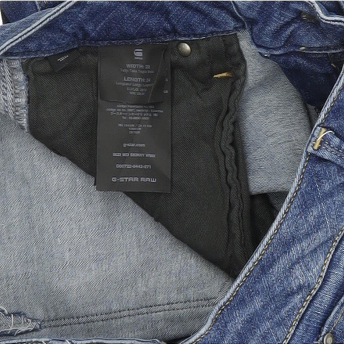 G-Star 5622 Women Blue Skinny Slim Stretch Jeans W28 L34
