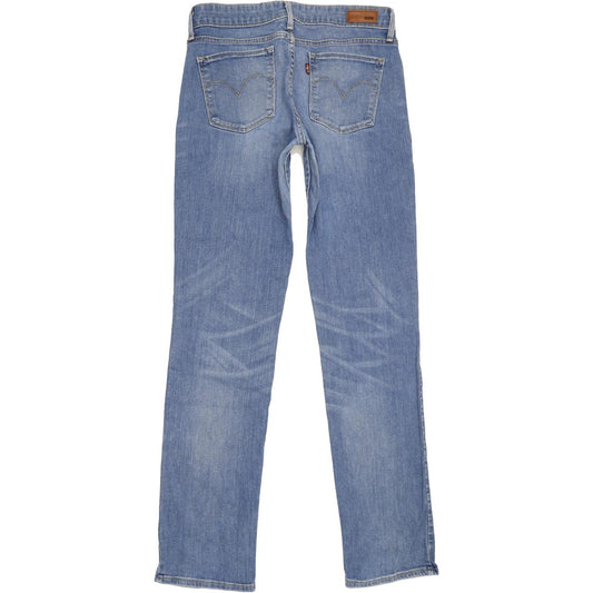 Levi's Demi Curve Women Blue Straight Slim Stretch Jeans W27 L31