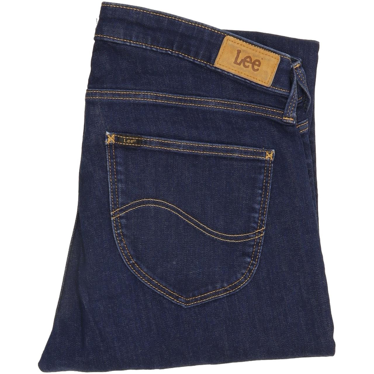 Lee Women Blue Straight Regular Jeans W32 L27