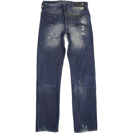 G-Star Attacc Men Blue Straight Regular Jeans W30 L34
