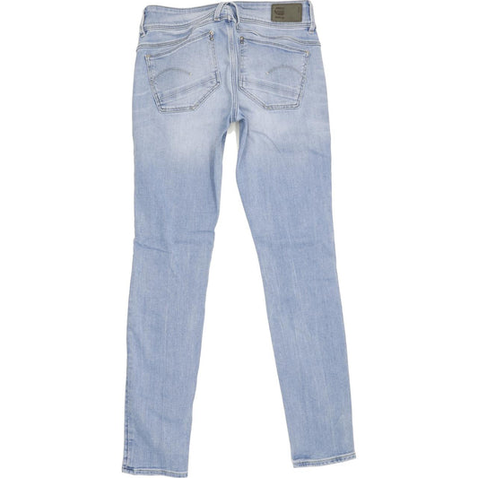 G-Star Lynn Women Blue Skinny Slim Jeans W25 L28