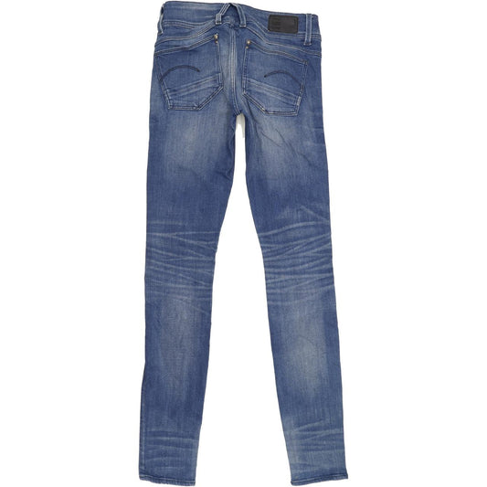 G-Star Lynn Women Blue Skinny Slim Stretch Jeans W24 L31