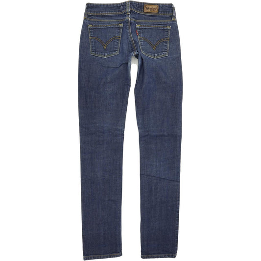 Levi's 571 Women Blue Straight Slim Stretch Jeans W28 L34