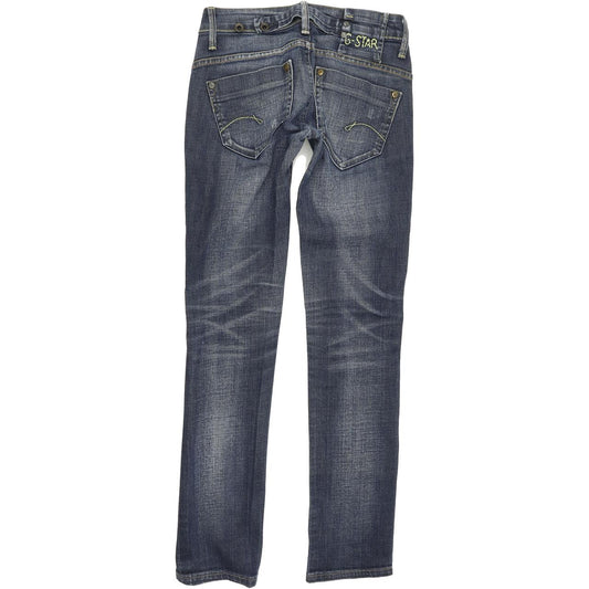 G-Star Midge Women Blue Straight Regular Stretch Jeans W25 L30