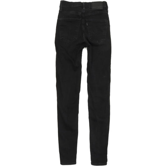 Levi's Mile High Super Women Black Skinny Slim Stretch Jeans W24 L30