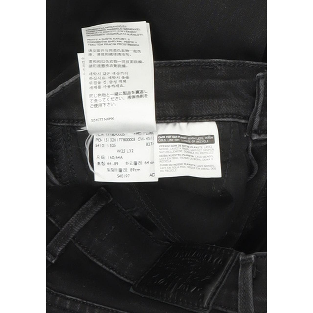 Levi's 710 Women Black Skinny Slim Stretch Jeans W25 L32