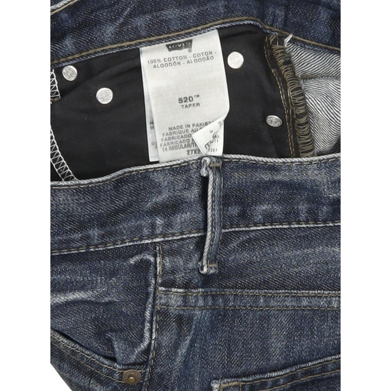 Levi's 520 Men Blue Tapered Slim Jeans W27 L29