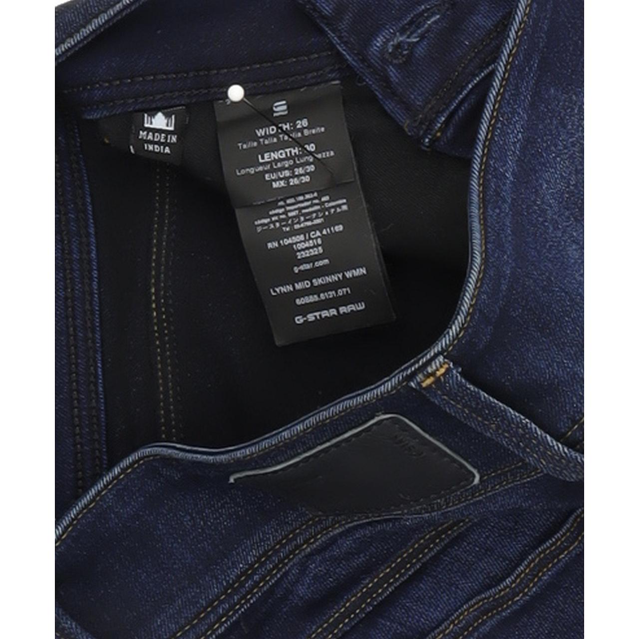 G-Star Lynn Mid Women Blue Skinny Slim Stretch Jeans W26 L30
