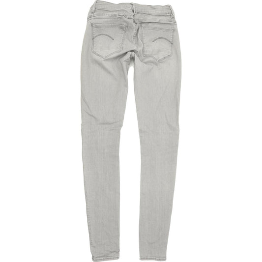 G-Star Mid Women Grey Skinny Slim Stretch Jeans W27 L34