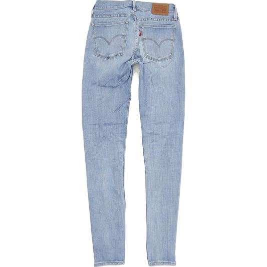 Levi's 710 Super Women Blue Skinny Slim Stretch Jeans W26 L30