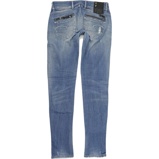 G-Star Fender Women Blue Skinny Slim Stretch Jeans W28 L33