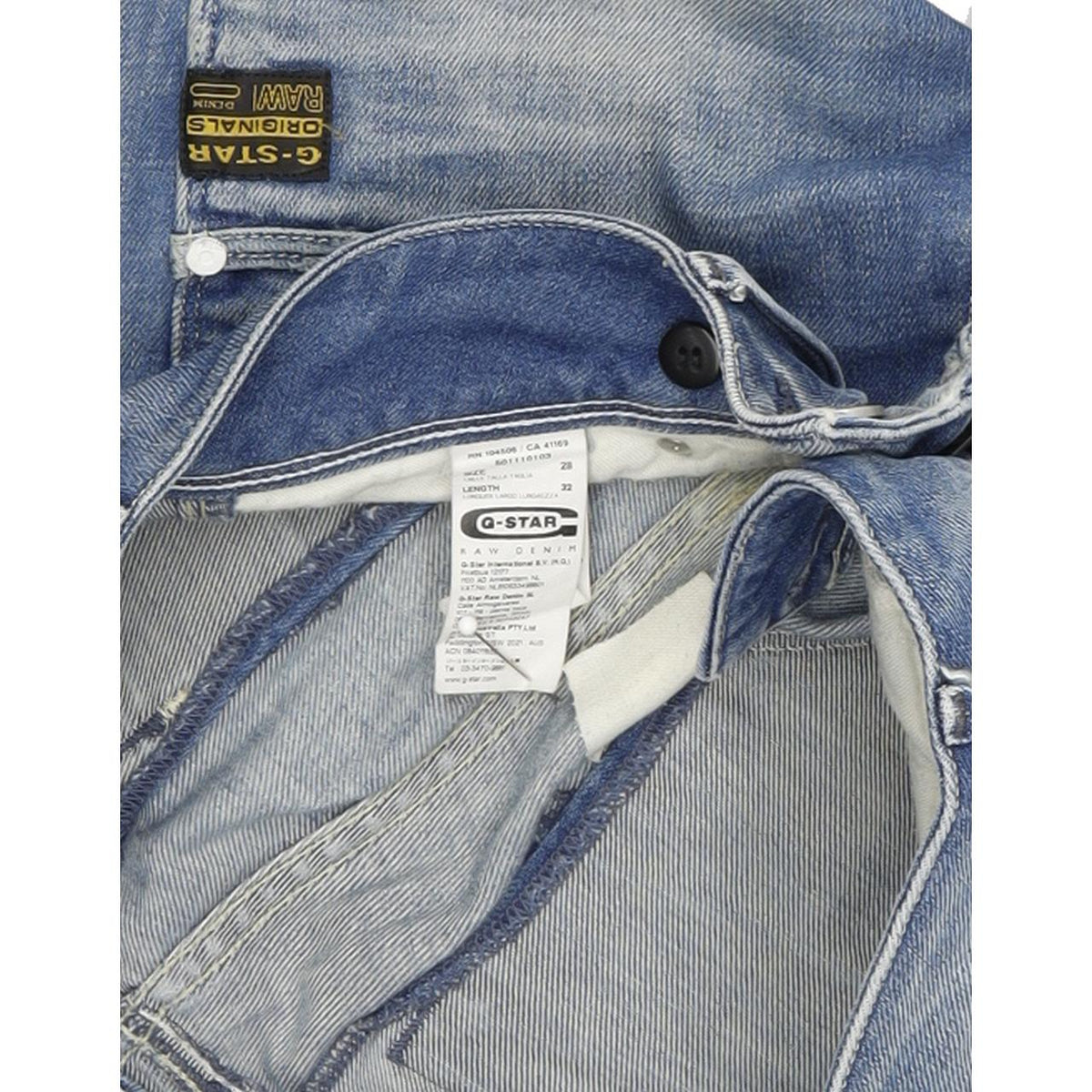 G-Star Fender Women Blue Skinny Slim Stretch Jeans W28 L33