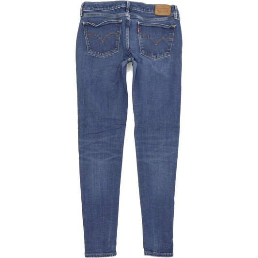 Levi's 710 Super Women Blue Skinny Slim Stretch Jeans W28 L29