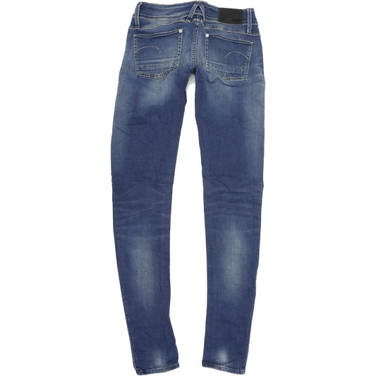 G-Star Lynn Women Blue Skinny Slim Stretch Jeans W28 L34