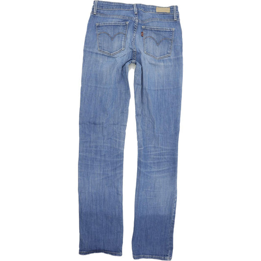 Levi's Demi Curve Women Blue Straight Regular Stretch Jeans W28 L34
