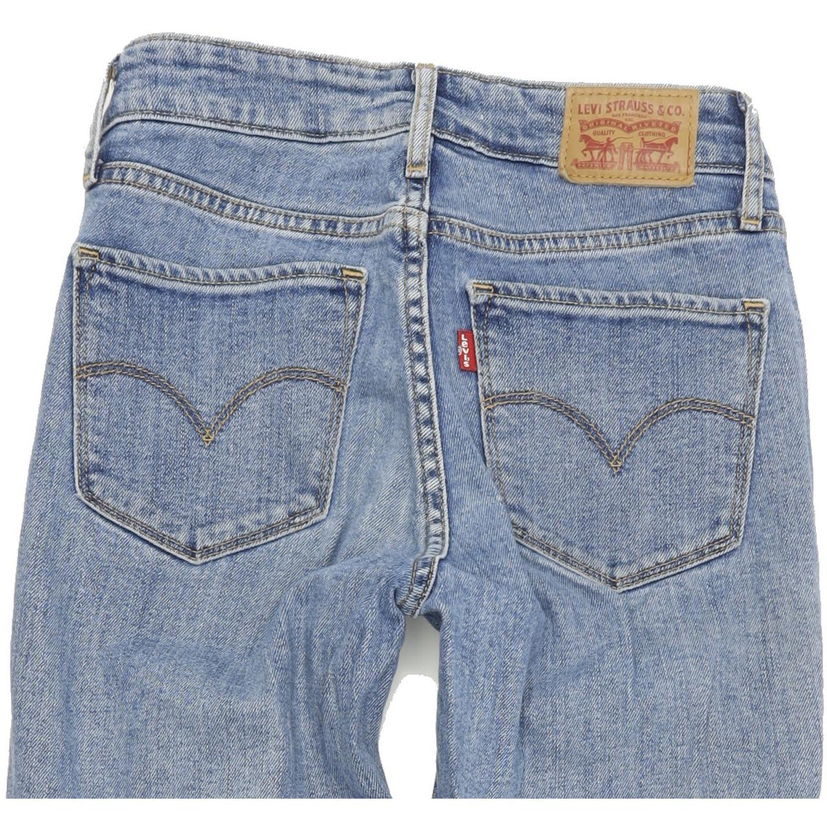 Levi's 721 High Rise Women Blue Skinny Slim Stretch Jeans W24 L30