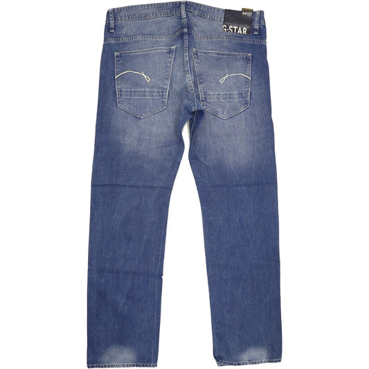 G-Star Morris Men Blue Straight Slim Jeans W36 L31
