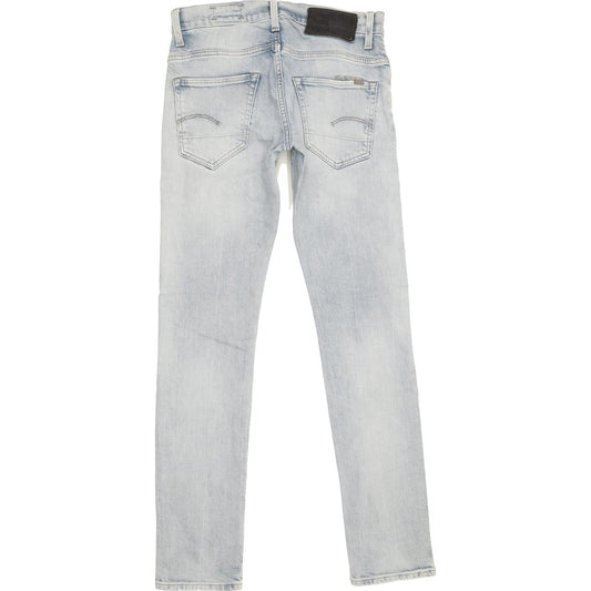 G-Star 3301 Men Blue Straight Slim Stretch Jeans W28 L31