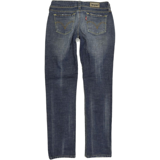 Levi's 571 Women Blue Straight Slim Stretch Jeans W30 L31