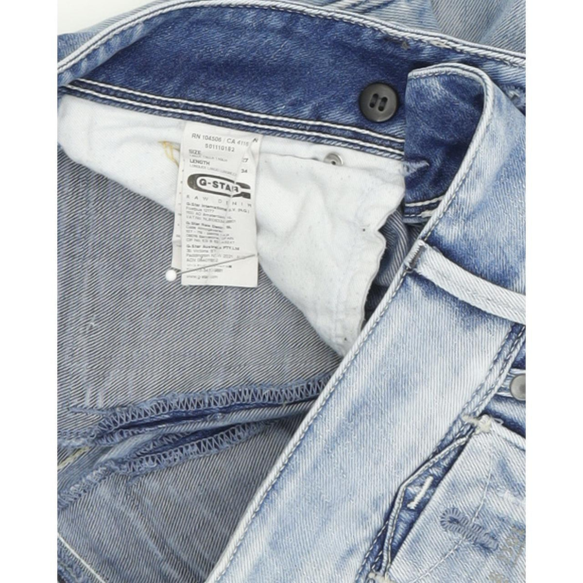 G-Star Fender Women Blue Skinny Slim Jeans W27 L34