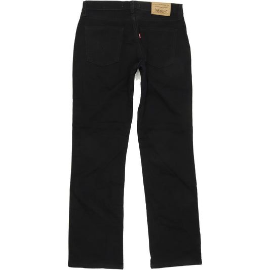 Levi's 528 Women Black Straight Regular Stretch Jeans W30 L29