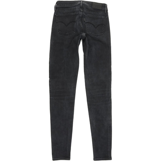 Levi's 710 Super Women Charcoal Skinny Slim Stretch Jeans W26 L30
