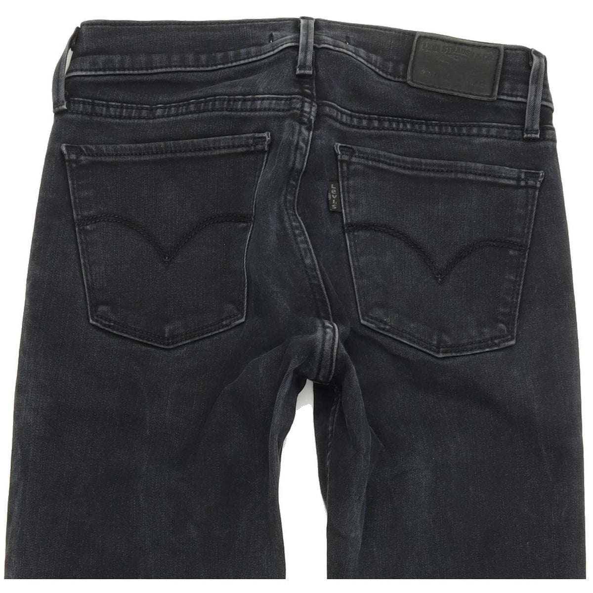 Levi's 710 Super Women Charcoal Skinny Slim Stretch Jeans W26 L30