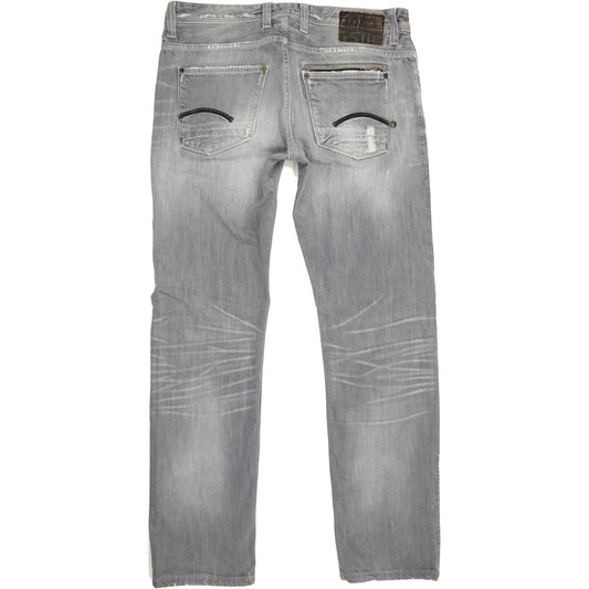 G-Star 3301 Men Grey Straight Regular Jeans W36 L33
