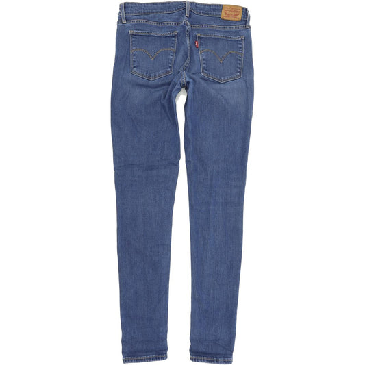 Levi's 711 Women Blue Skinny Slim Stretch Jeans W30 L32