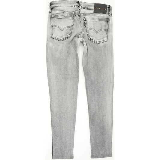 Levi's Line 8 Women Grey Skinny Slim Stretch Jeans W25 L26