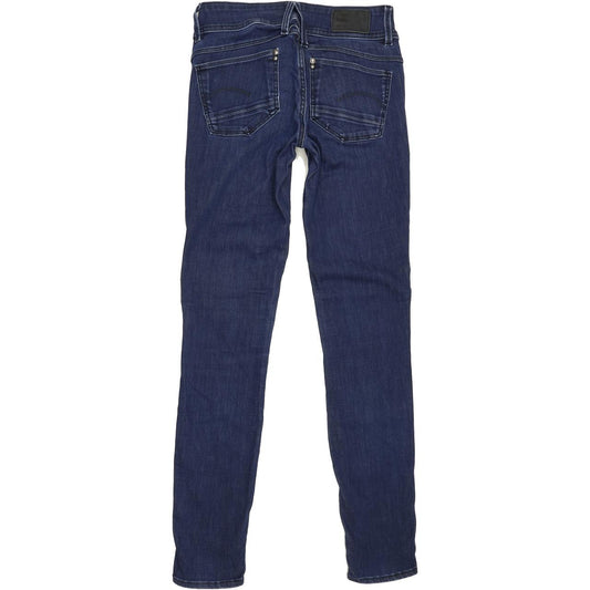 G-Star Lynn Women Blue Skinny Slim Stretch Jeans W24 L30