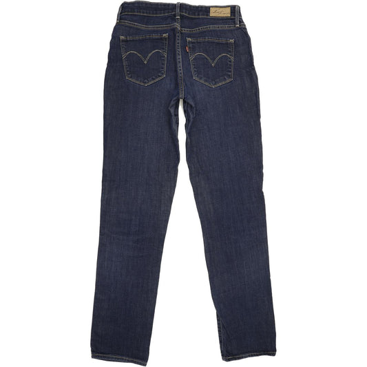 Levi's Demi Curve Women Blue Straight Slim Stretch Jeans W29 L33