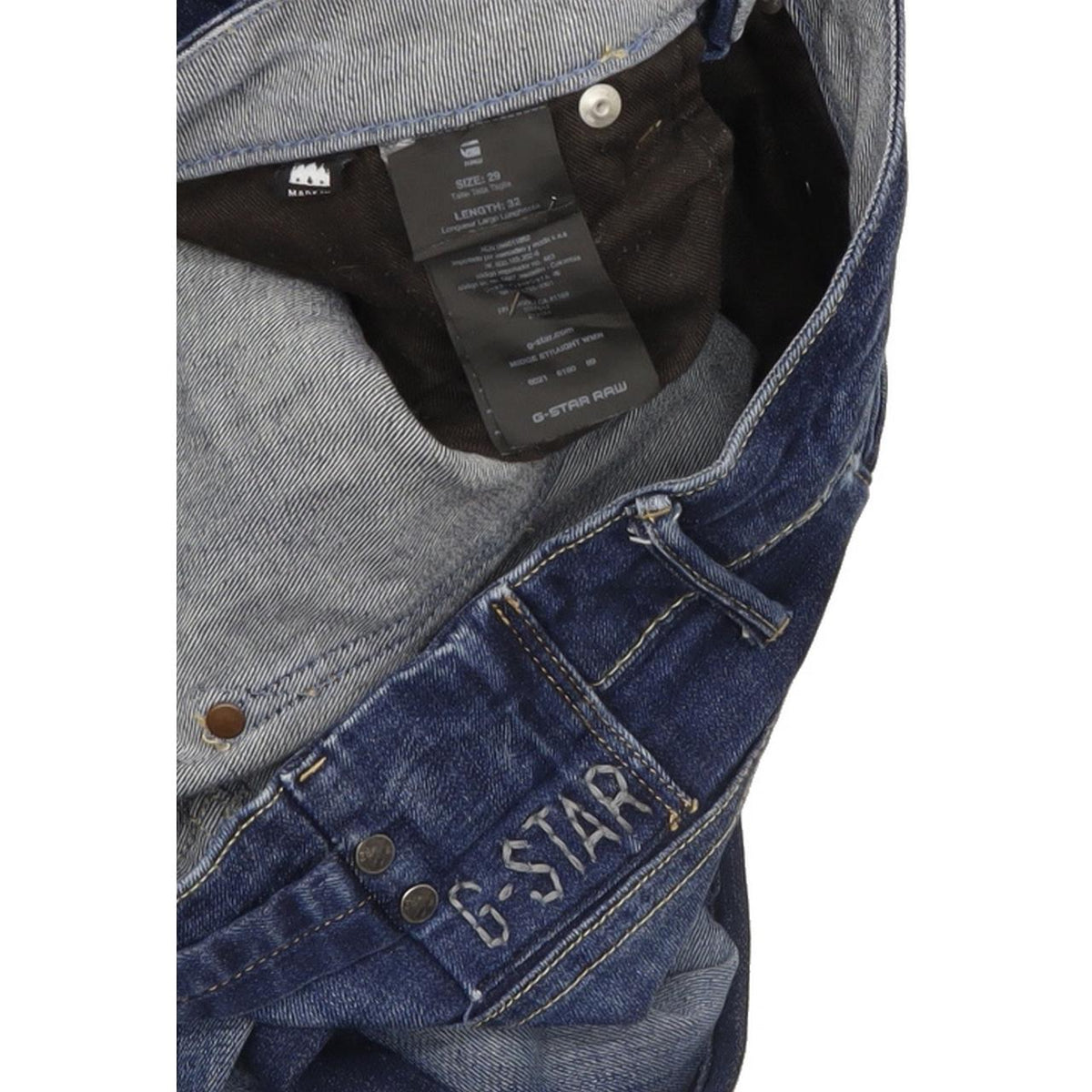 G-Star Midge Women Blue Straight Slim Stretch Jeans W29 L31