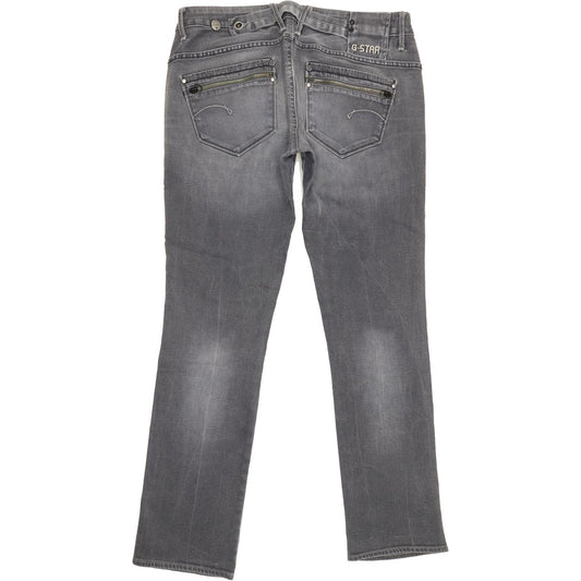 G-Star Corvet Women Grey Straight Slim Stretch Jeans W31 L31