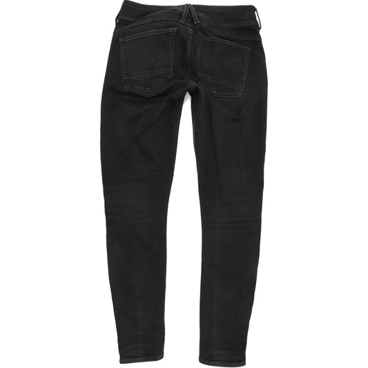 G-Star Lynn d-Mid Super Women Black Skinny Slim Jeans W31 L30