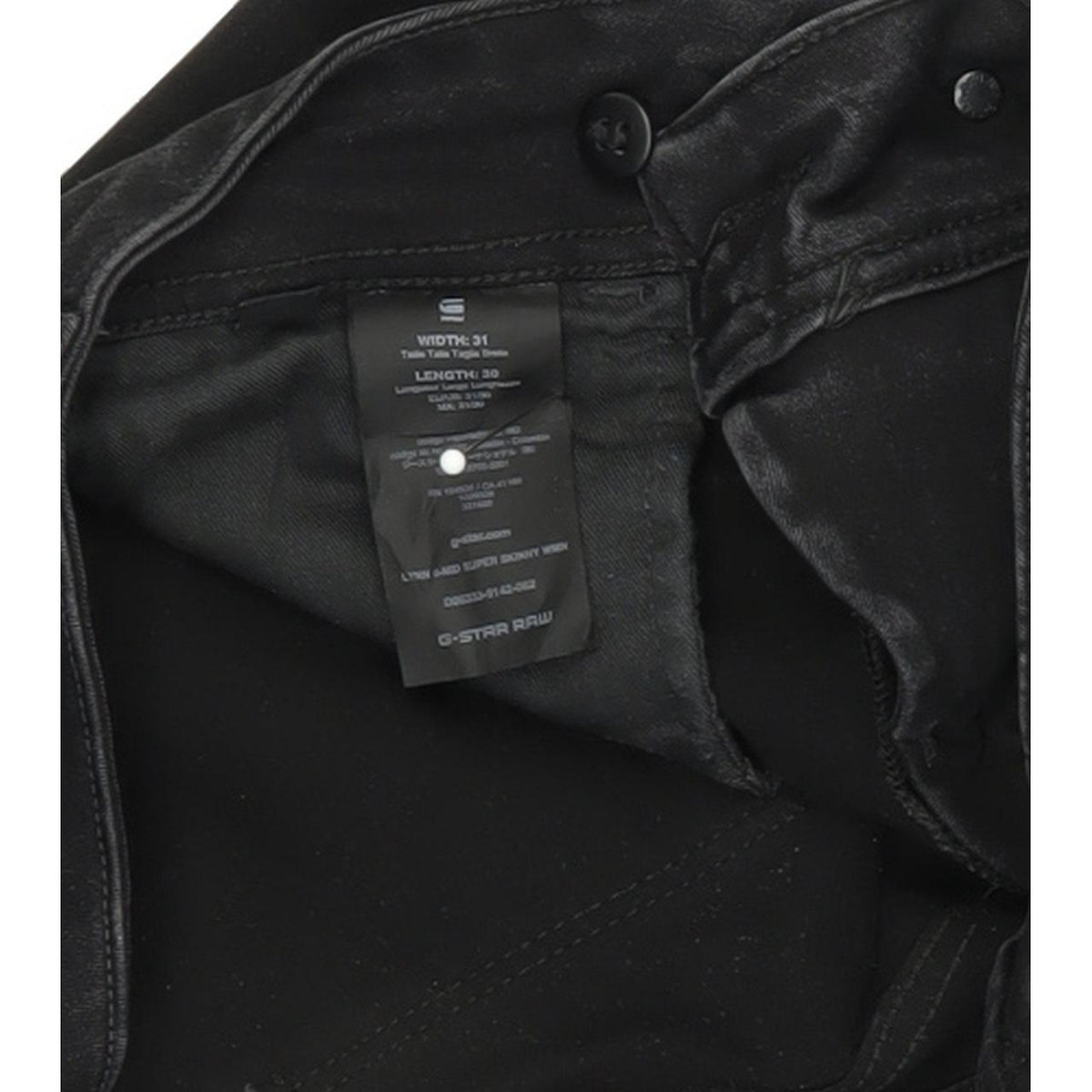 G-Star Lynn d-Mid Super Women Black Skinny Slim Jeans W31 L30