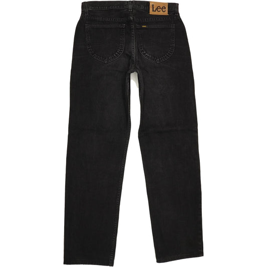 Lee Men Black Straight Regular Jeans W32 L33