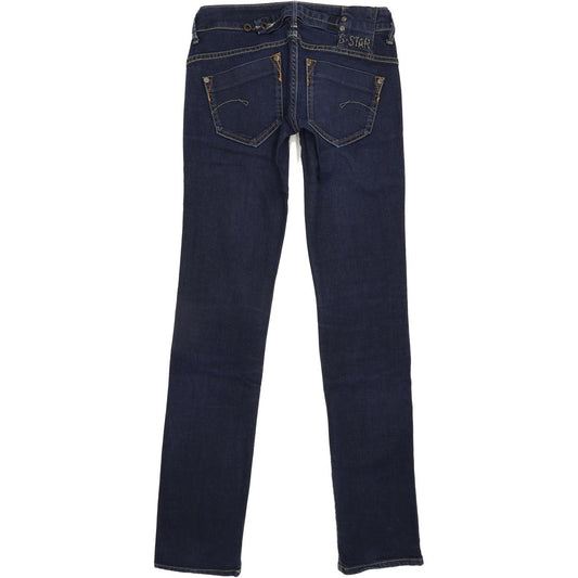 G-Star Midge Women Blue Straight Slim Stretch Jeans W27 L32