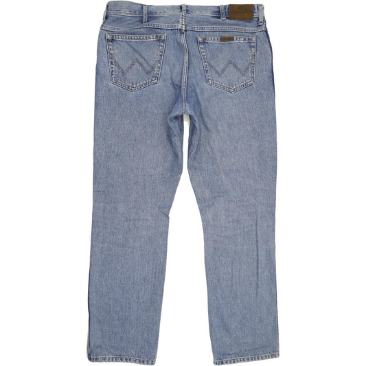 Wrangler Men Blue Straight Regular Jeans W38 L33
