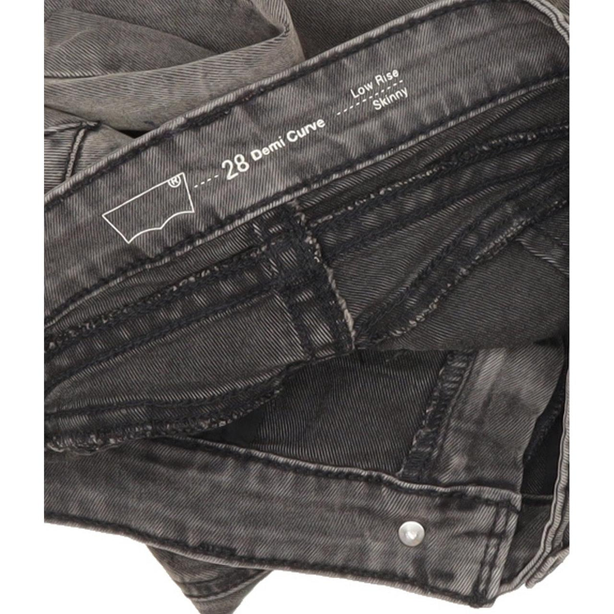 Levi's Demi Curve Women Grey Skinny Slim Jeans W28 L31