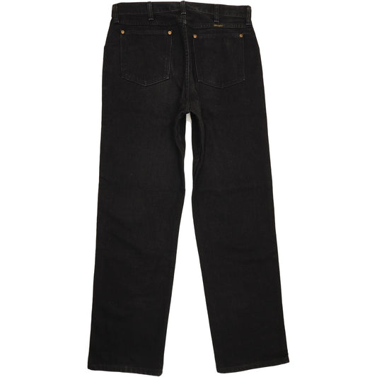 Wrangler Men Black Straight Regular Jeans W33 L32