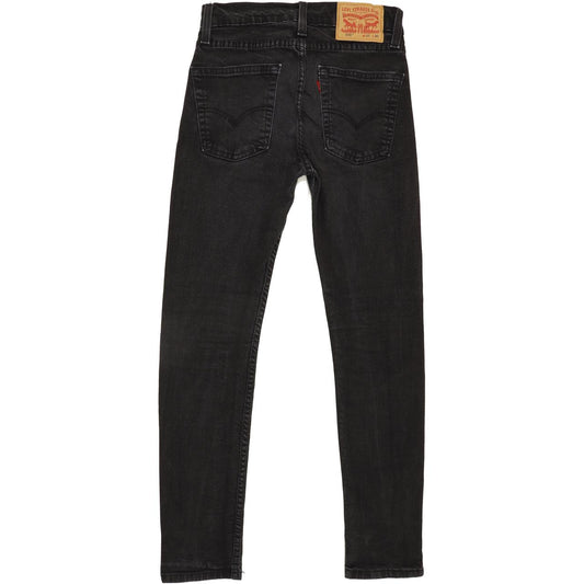 Levi's 510 Men Black Skinny Slim Stretch Jeans W27 L28